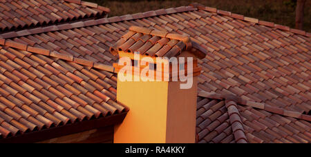 bricks and roof Stock Photo
