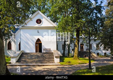 Czarnolas, Mazovia / Poland - 2018/09/01: Neo-gothic chapel in Czarnolas museum of Jan Kochanowski - iconic Polish renaissance poet and writer Stock Photo