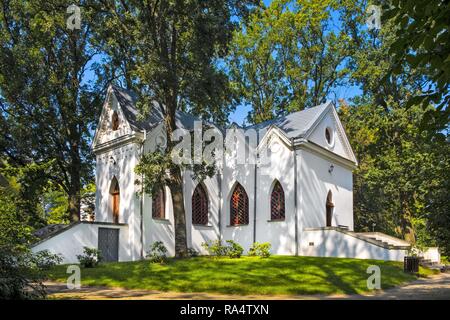 Czarnolas, Mazovia / Poland - 2018/09/01: Neo-gothic chapel in Czarnolas museum of Jan Kochanowski - iconic Polish renaissance poet and writer Stock Photo