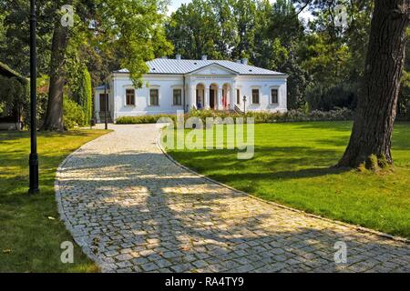 Czarnolas, Mazovia / Poland - 2018/09/01: Historic manor house in Czarnolas hosting the museum of Jan Kochanowski - iconic Polish renaissance poet and writer Stock Photo