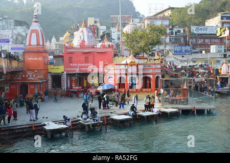 Haridwar, holiest places for Hindus. Stock Photo