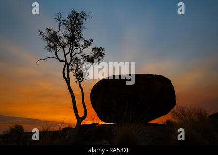 Karlu Karlu is the aboriginal name for the famous Devils Marbles. Stock Photo