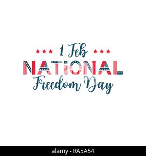 Vector illustration of National Freedom Day. Poster for celebration design. Stock Vector
