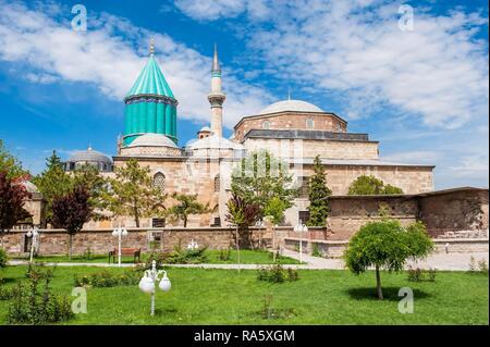 Mevlana, Rumi mausoleum, Konya, Anatolia, Turkey Stock Photo