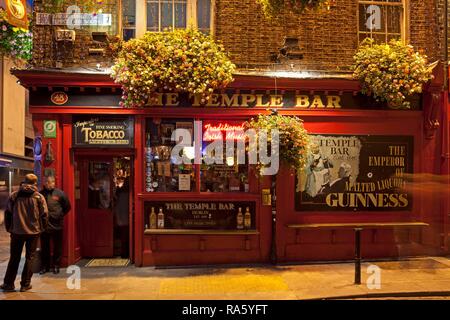 Pub, The Temple Bar, Dublin, Ireland, Europe, PublicGround Stock Photo