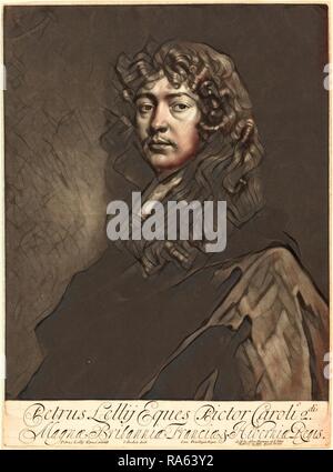 Isaak Beckett after Sir Peter Lely,English, (1653-1715 or 1719), Sir Peter Lely, 1680s, mezzotint on laid paper reimagined Stock Photo