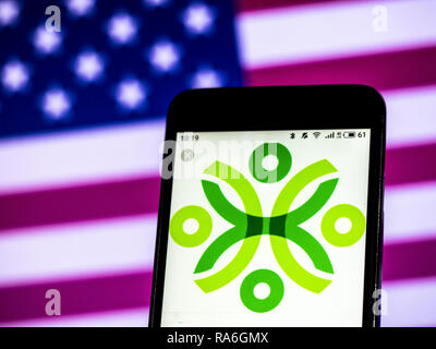 Kiev, Ukraine. 2nd Jan, 2019. Securian Financial, Financial services company logo seen displayed on a smart phone. Credit: Igor Golovniov/SOPA Images/ZUMA Wire/Alamy Live News Stock Photo