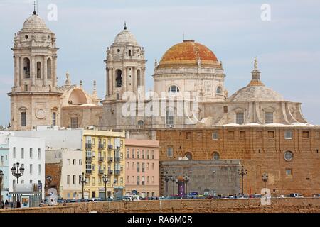 Cathedral in Cadiz, Andalusia, Spain Stock Photo