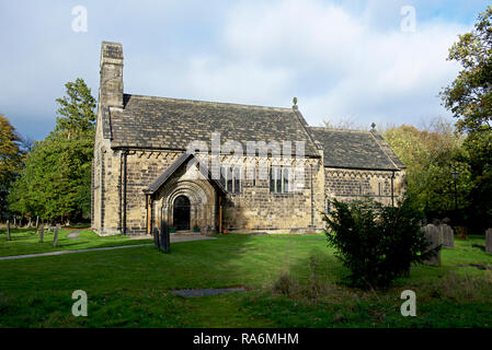 The church of St John the Baptist, Adel, Leeds, West Yorkshire, England UK Stock Photo
