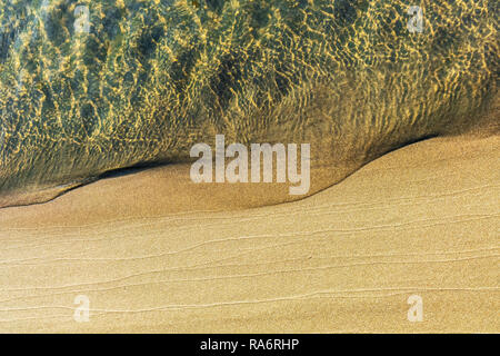 Beautiful sand and sea water background or backdrop. Stock Photo
