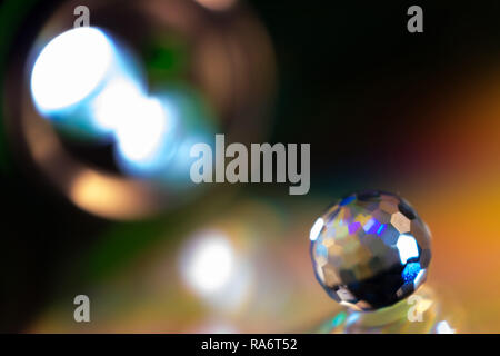Abstract colored light globe scene Stock Photo