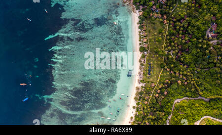 Thian Og Bay or Shark Bay, Koh Tao Island, Thailand Stock Photo