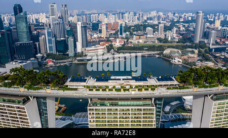 Marina Bay Sands Skypark, Singapore Stock Photo