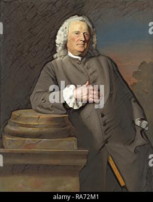 John Singleton Copley (American, 1738 - 1815), Epes Sargent, c. 1760, oil on canvas. Reimagined by Gibon. Classic art reimagined Stock Photo