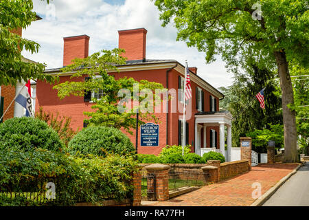 Woodrow Wilson Presidential Library and Museum, 20 North Coalter Street, Staunton, Virginia Stock Photo