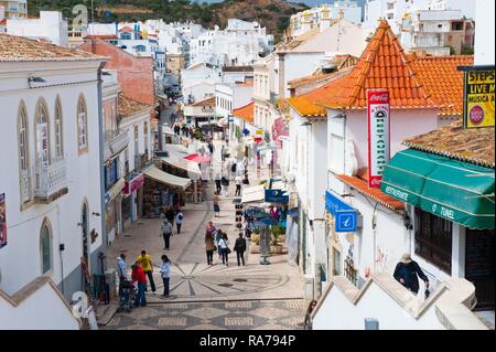 Rua 5 de Outobro, Albufeira, Algarve, Portugal, Europe Stock Photo