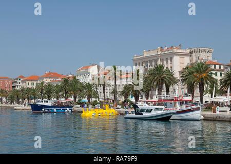 Boats, Split, Dalmatia, Croatia Stock Photo