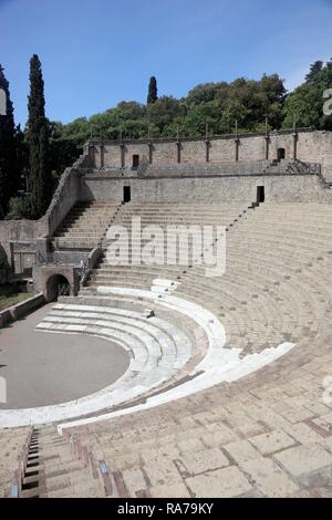 The small theatre, Odeon, Pompeii, Campania, Italy, Europe Stock Photo