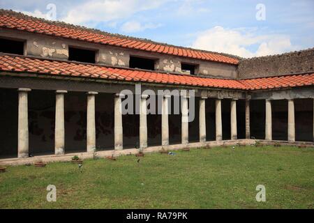 Villa of Poppea, historical town of Oplontis, now Torre Annunziata, Campania, Italy, Europe Stock Photo