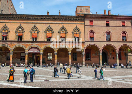 Piazza Santo Stefano in Bologna Italy Stock Photo