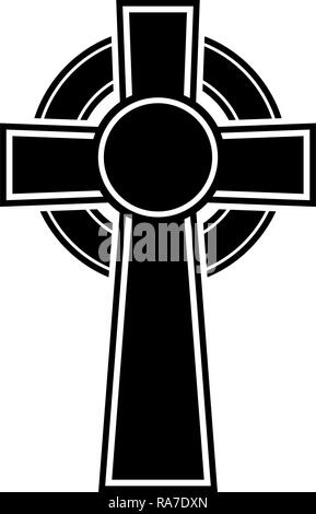 Celtic cross icon black color vector I flat style simple image Stock ...