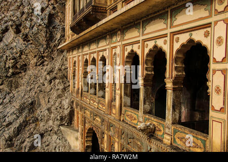 Galta Temple or Galtaji (Monkeys temple) India Stock Photo