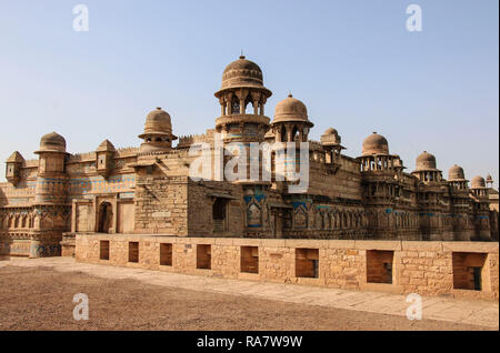 Gwalior fort in Gwalior (Mughal architecture), Madhya Pradesh, India Stock Photo