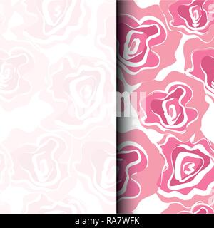Vector seamless patern graphic roses on a background. Stock Vector