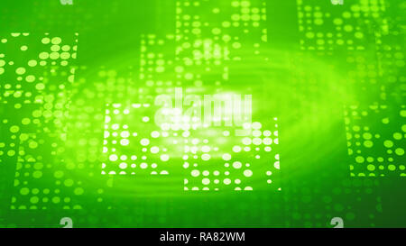 Green business network template, computer generated abstract background, 3D rendering Stock Photo