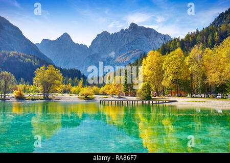Jasna Lake, Julian Alps, Slovenia Stock Photo