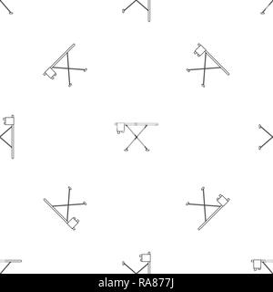 Ironing board icon. Outline illustration of ironing board vector icon for web design isolated on white background Stock Vector