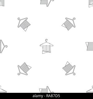 Clean towel icon. Outline illustration of clean towel vector icon for web design isolated on white background Stock Vector