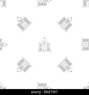 Synagogue icon. Outline illustration of synagogue vector icon for web design isolated on white background Stock Vector