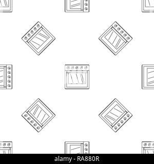 Big gas cooker icon. Outline illustration of big gas cooker vector icon for web design isolated on white background Stock Vector