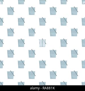 Garden bucket pattern seamless vector repeat for any web design Stock Vector