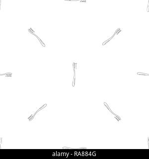 Kid toothbrush icon. Outline illustration of kid toothbrush vector icon for web design isolated on white background Stock Vector