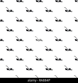 Petrol grass cut machine pattern seamless vector repeat geometric for any web design Stock Vector