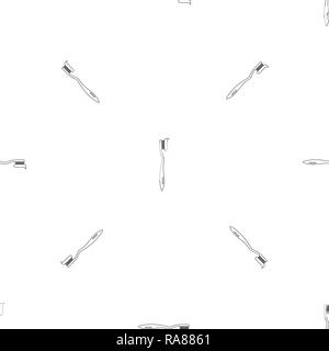 Toothbrush icon. Outline illustration of toothbrush vector icon for web design isolated on white background Stock Vector