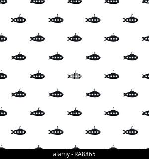 Submarine pattern seamless vector repeat geometric for any web design Stock Vector