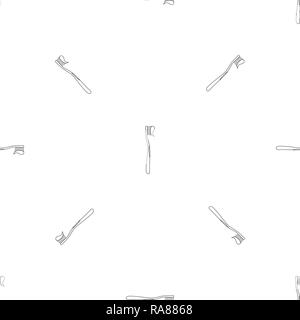 Classic toothbrush icon. Outline illustration of classic toothbrush vector icon for web design isolated on white background Stock Vector