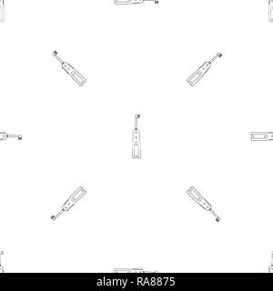 Electric toothbrush icon. Outline illustration of electric toothbrush vector icon for web design isolated on white background Stock Vector