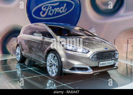 FRANKFURT, GERMANY - SEP 13, 2013: Ford S-Max concept car showcased at the Frankfurt IAA Motor Show. Stock Photo