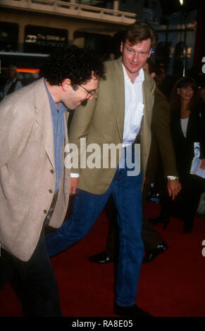 HOLLYWOOD, CA - JULY 19: Comedian/television host Conan O'Brien attends Paramount Pictures' 'Coneheads' Premiere on July 19, 1993 at Mann Chinese Theatre in Hollywood, California. Photo by Barry King/Alamy Stock Photo Stock Photo