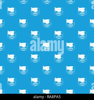 Sky dirigible pattern vector seamless blue Stock Vector