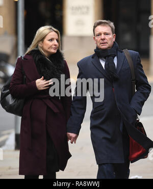 Conservative MP Craig Mackinlay with his wife Kati arrive at Southwark ...