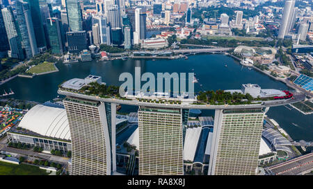 Marina Bay Sands Skypark, Singapore Stock Photo