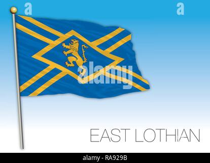 East Lothian United Kingdom Scotland - Eat Lothian County Flag Scotland United Kingdom Vector Illustration Ra929b 