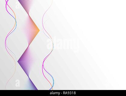 neon bright colored gradient abstract dotted background from lines 10 eps Stock Vector