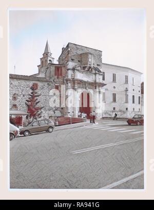 Umbria Terni Amelia Porta Romana, this is my Italy, the italian country of visual history, Post-medieval Porta Romana reimagined Stock Photo