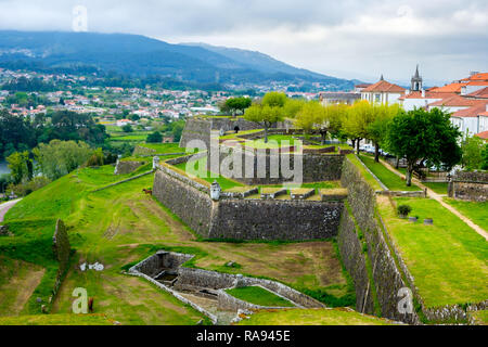 Valenca , Portugal - May 2, 2018 : Valença is a Portuguese city in the District of Viana do Castelo, in the north and sub-region of the Alto Minho, Po Stock Photo